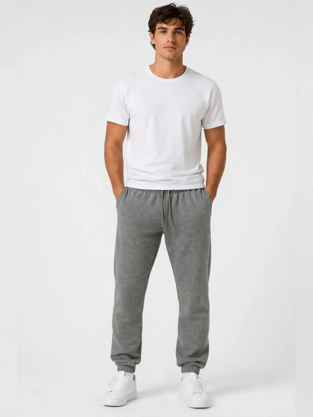PacSun Jogger Sweatpants Charcoal Gray Cotton Blend-Men’s Size M